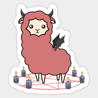 Llama demon Sticker